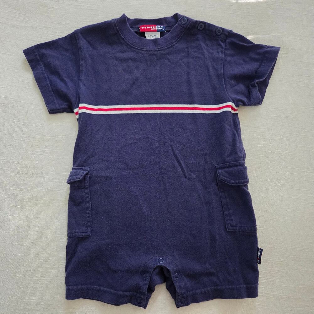 Vintage Gymsport Navy Romper 18-24 months
